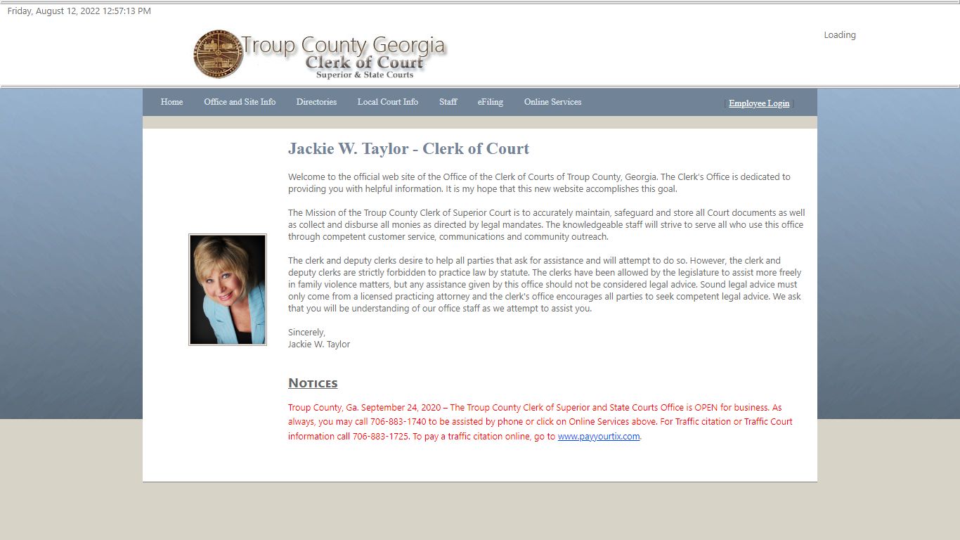 Troup County Clerk of Courts